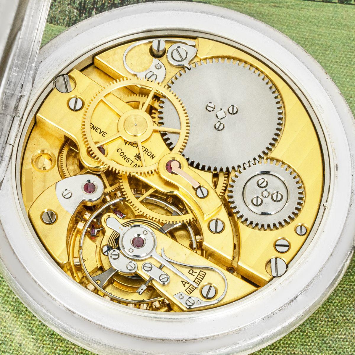 Vacheron & Constantin. A Rare Military Silver Deck Pocket Watch C1940s For Sale 2