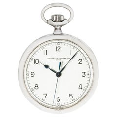 Vacheron & Constantin. Raro reloj de bolsillo militar de plata de la década de 1940