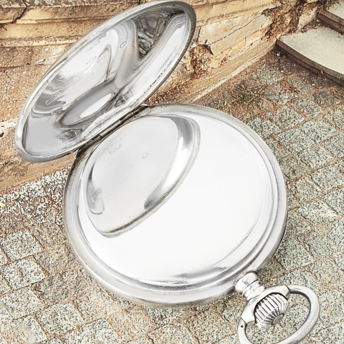 Vacheron & Constantin. A Silver Deck Watch Retailed by Asprey C1940 For Sale 1
