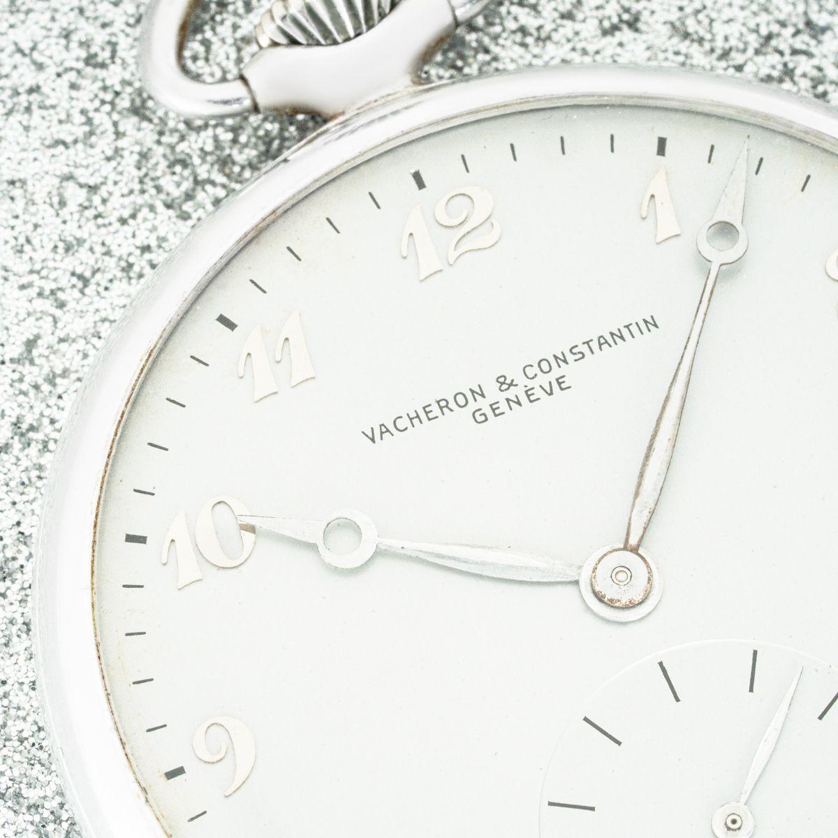 Women's or Men's Vacheron & Constantin. A Very Rare Aluminium Presentation Pocket Watch C1953 For Sale