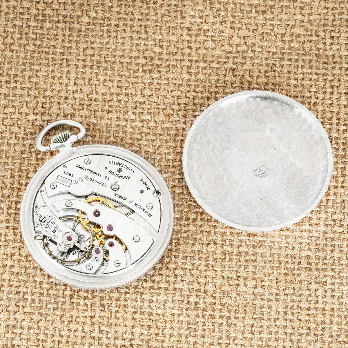 Vacheron & Constantin. A Very Rare Aluminium Presentation Pocket Watch C1953 For Sale 2