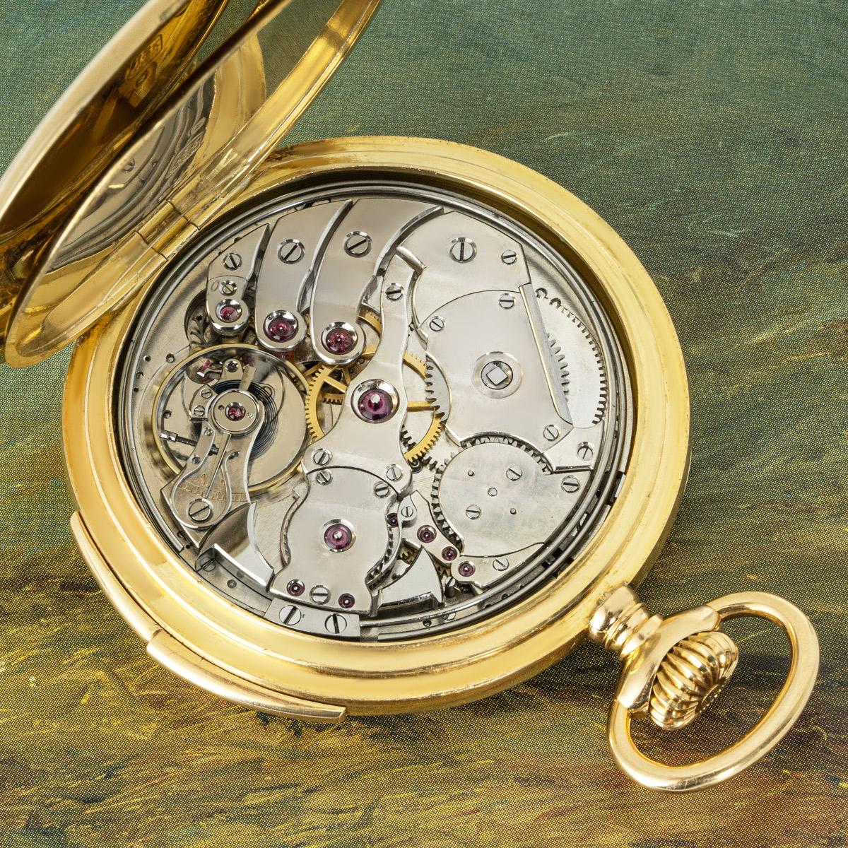 Vacheron & Constantin. A Yellow Gold Minute Repeater Pocket watch C1920 For Sale 4