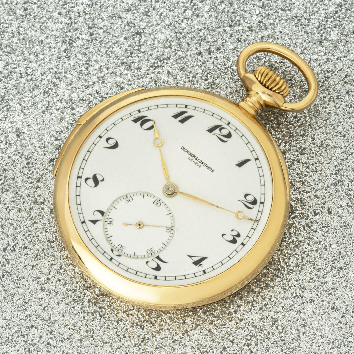 Vacheron & Constantin. A Yellow Gold Minute Repeater Pocket watch C1920 For Sale 2