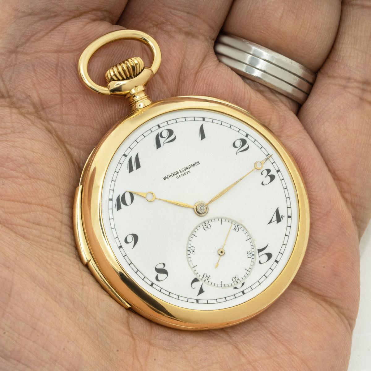 Vacheron & Constantin. A Yellow Gold Minute Repeater Pocket watch C1920 For Sale 3