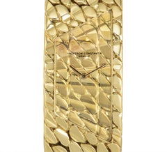 Vacheron Constantin Asymmetric Aton Vintage 18 Karat Yellow Gold Champagne Dial