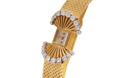 Vacheron Constantin Backwinder Diamond Cocktail Watch in 18K Yellow Gold