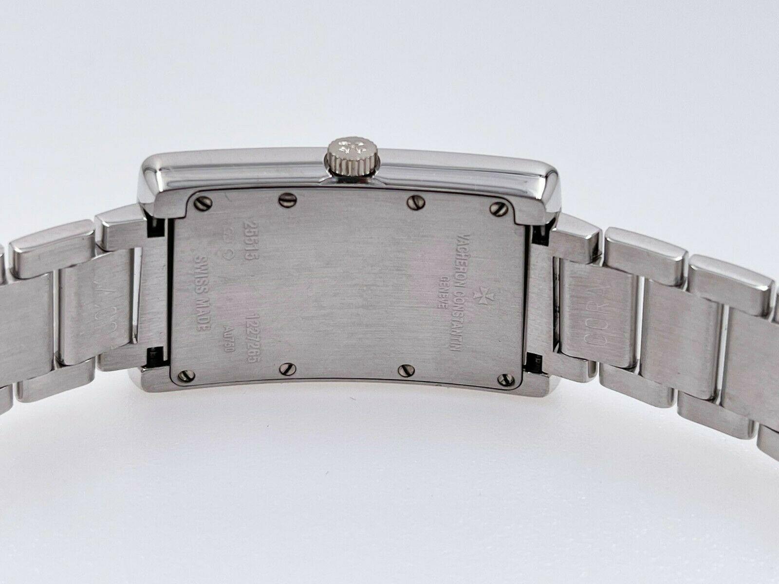 Vacheron Constantin Cambree Reference 25515/U01g-9233 Ladies 18K White Gold In Excellent Condition For Sale In San Diego, CA