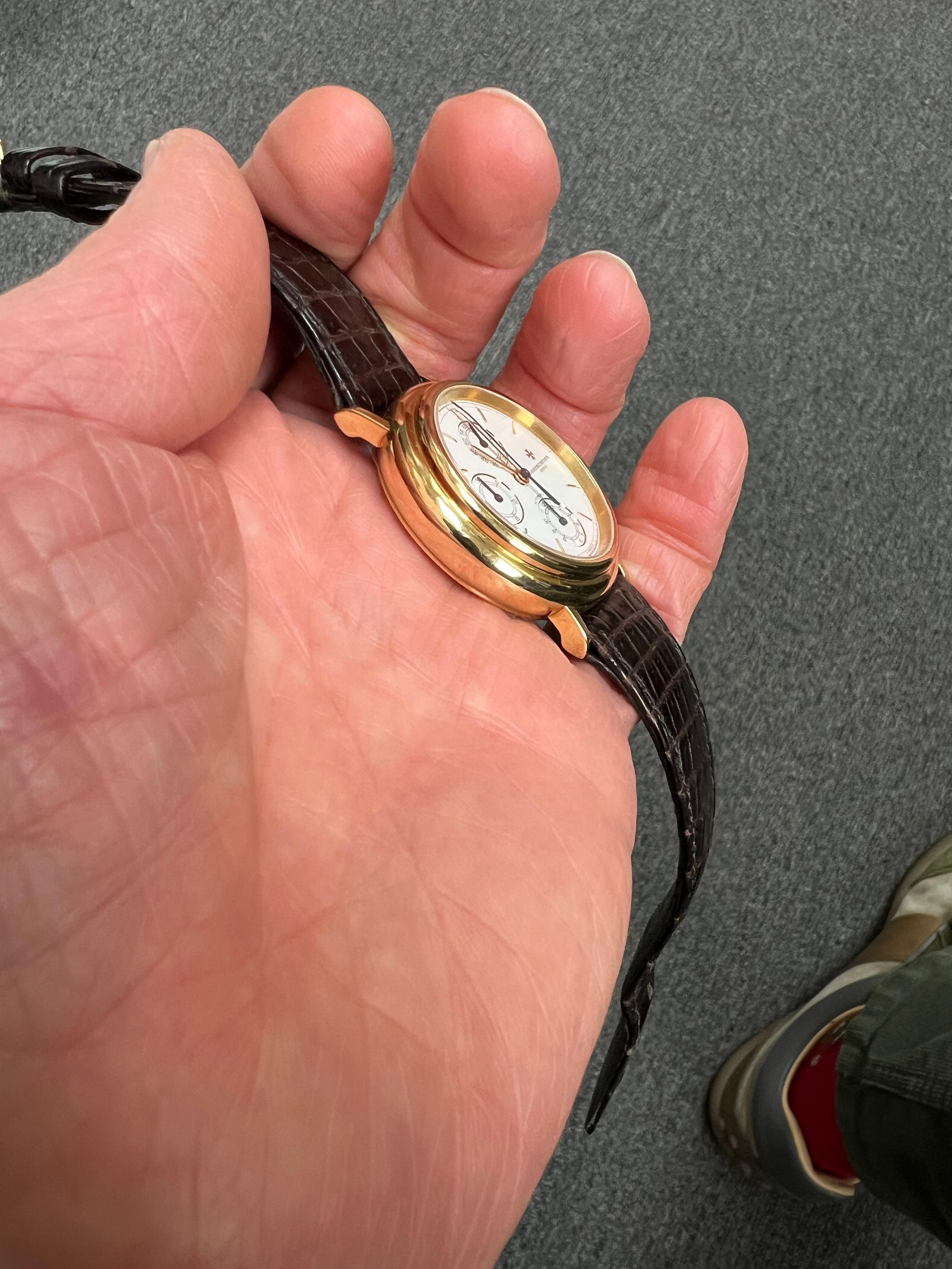Vacheron Constantin Chrono Automatik-Armbanduhr aus Gelbgold  im Angebot 4