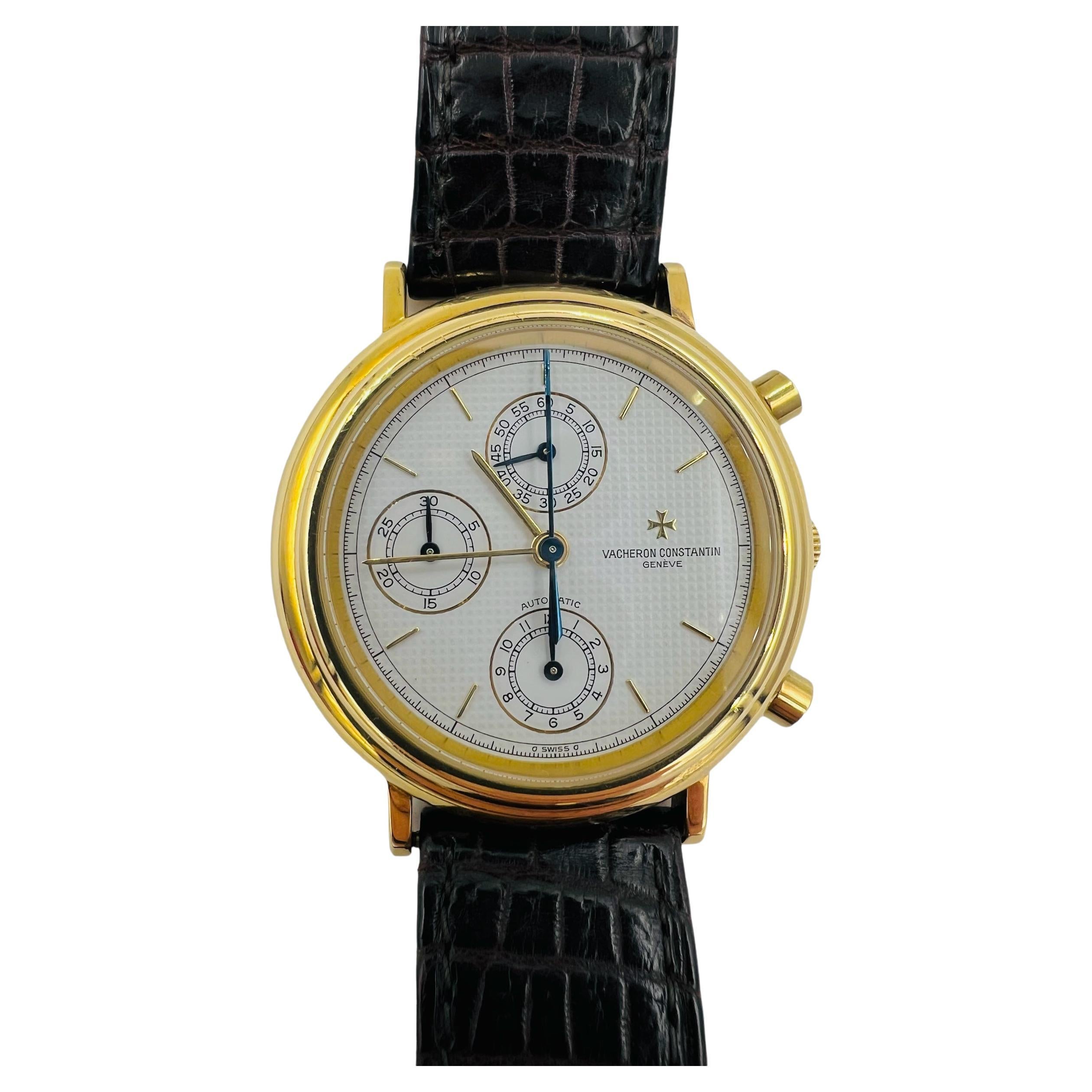 Vacheron Constantin Chrono Automatic Yellow Gold Wristwatch  For Sale