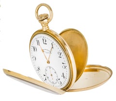 Vacheron Constantin Montre à gousset Royal 18 carats avec chronographe à cadran ouvert et clé, années 1920