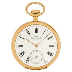 Vacheron Constantin Chronometer Royal Gold Open Face Pocket Watch C1910