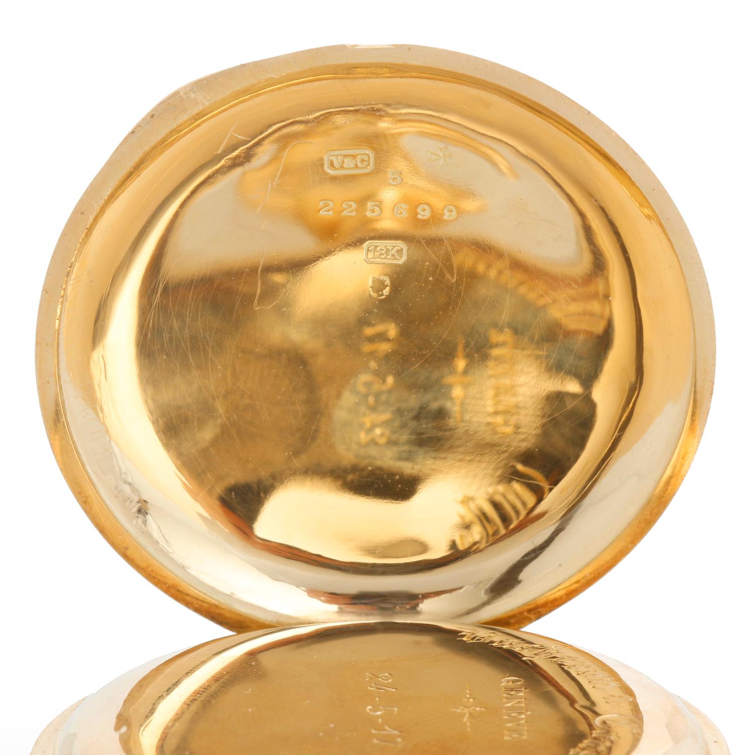 Reloj de bolsillo Vacheron Constantin Chronometre Royal de oro amarillo de 18 quilates en venta 1