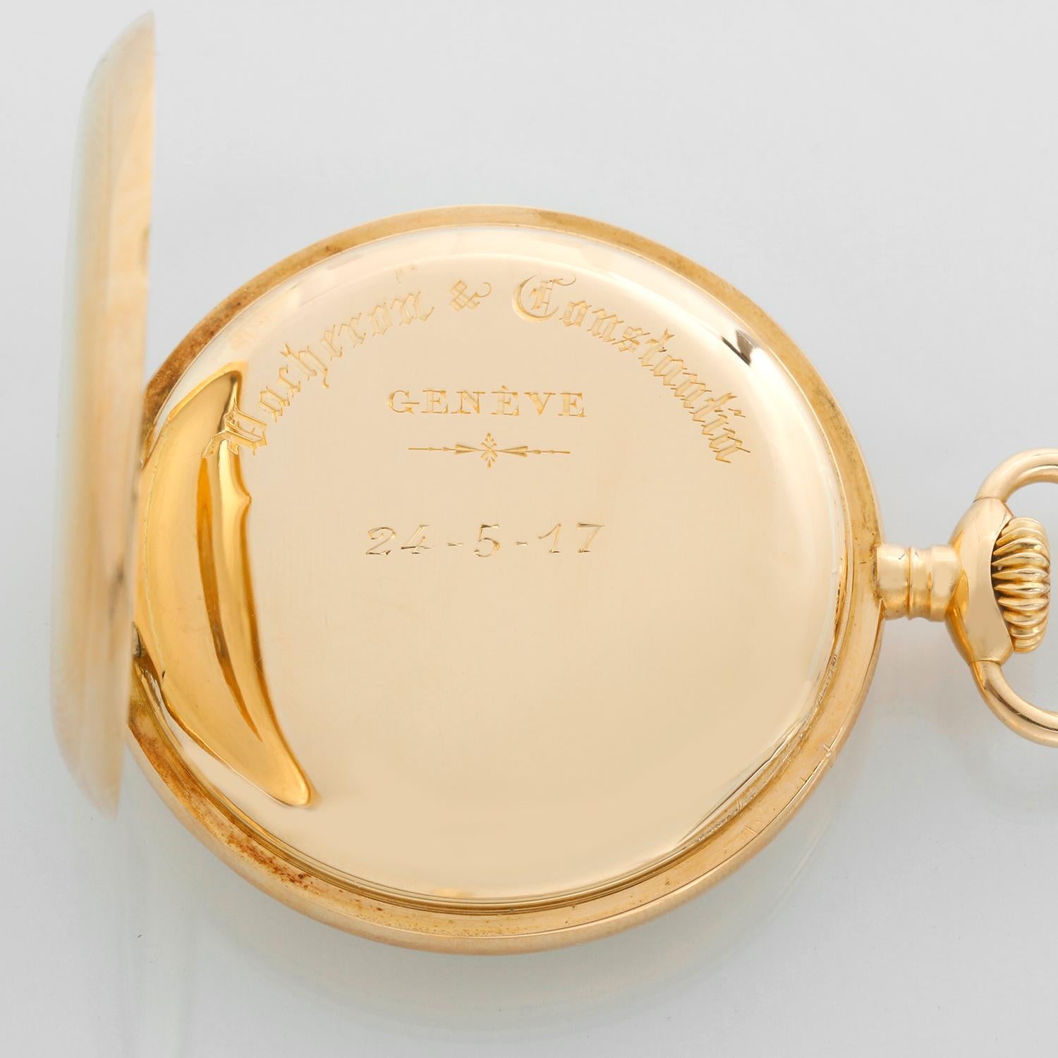 Reloj de bolsillo Vacheron Constantin Chronometre Royal de oro amarillo de 18 quilates en venta 2