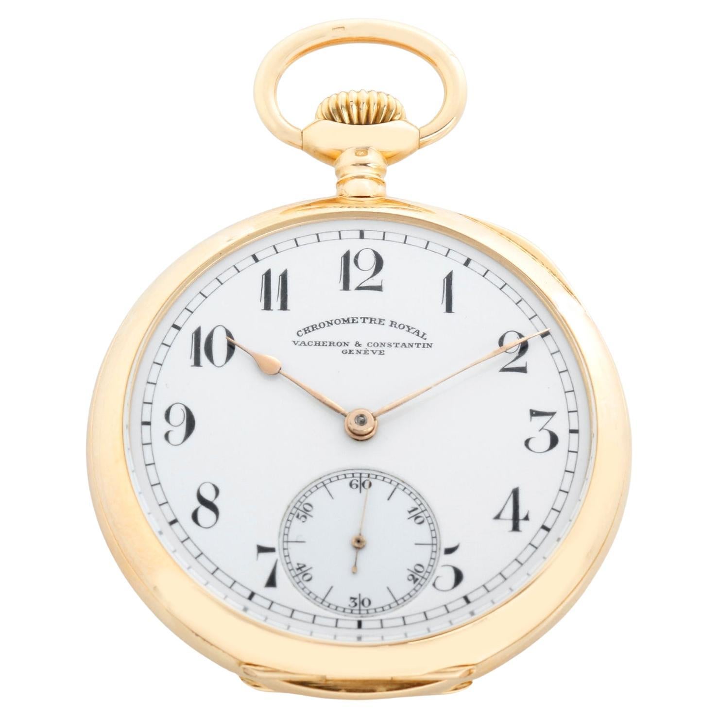 Reloj de bolsillo Vacheron Constantin Chronometre Royal de oro amarillo de 18 quilates