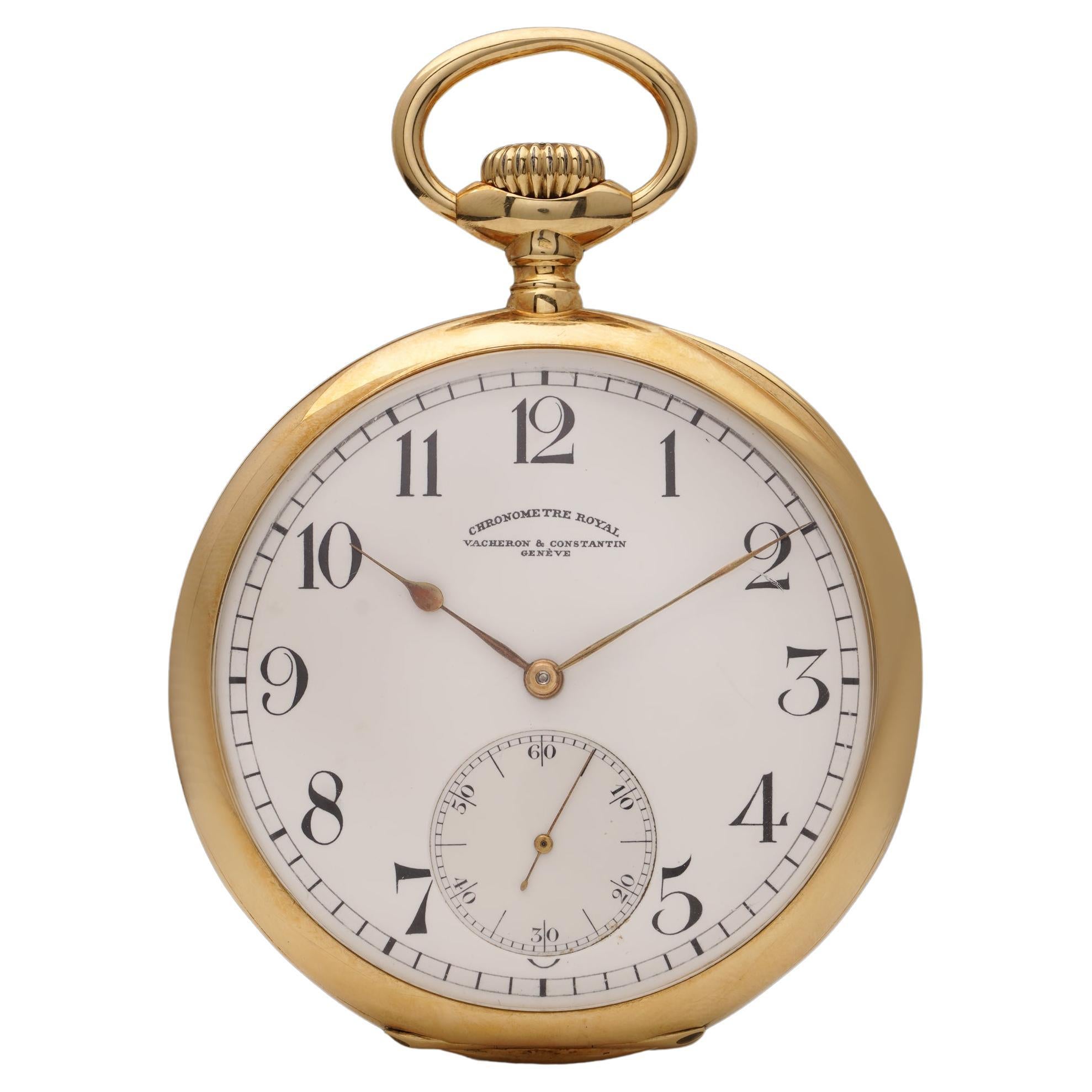 Reloj de bolsillo Vacheron & Constantin Chronomètre Royal de oro de 18 quilates - 55 mm