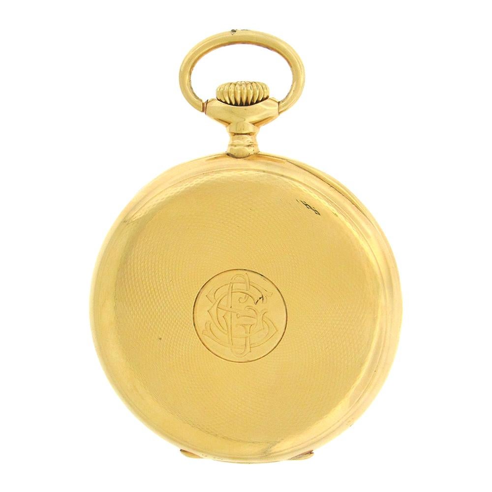Vacheron and Constantin 'Chronometre Royal' Open Face Pocket Watch In Good Condition In New York, NY