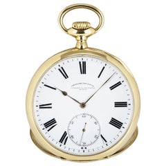 Vacheron Constantin Chronomètre royal Montre à gousset en or jaune à cadran transparent