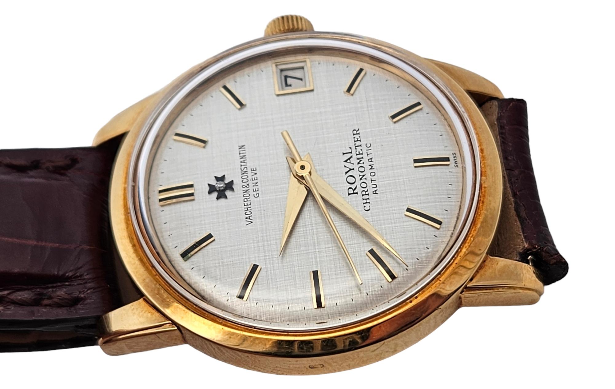 Vacheron Constantin Königliche Armbanduhr mit Chronometer im Angebot 8
