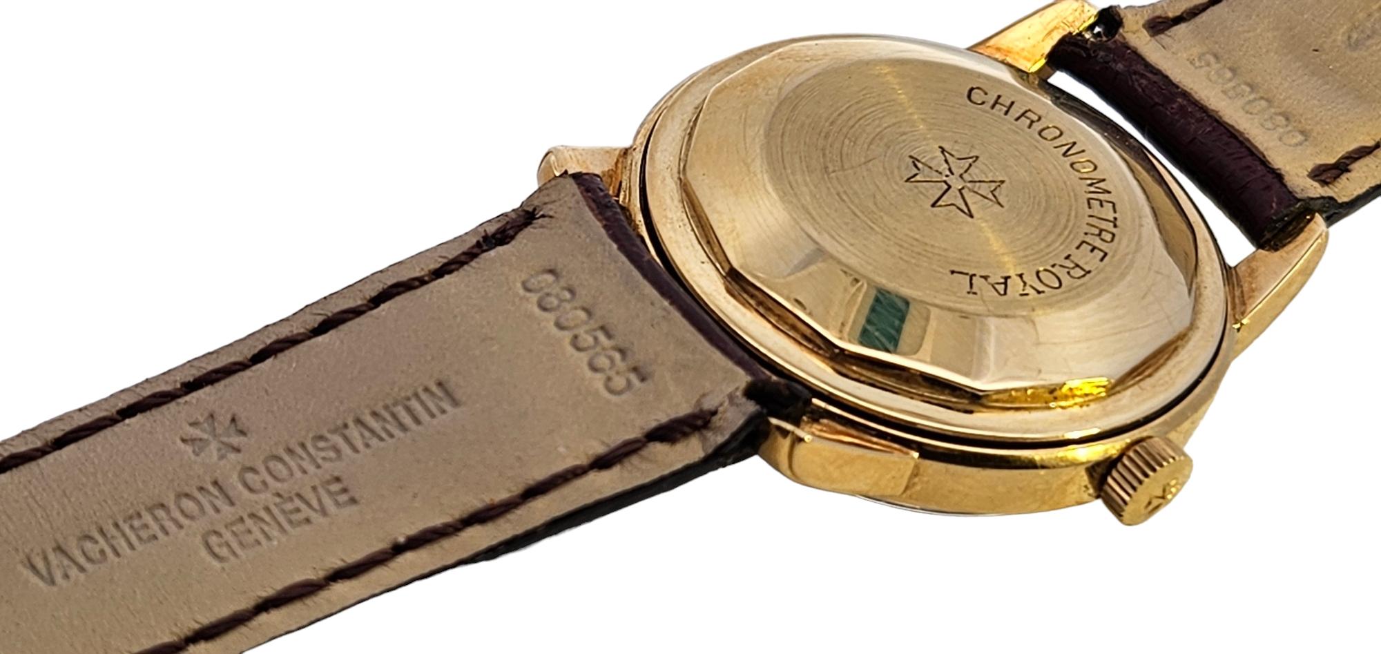 Vacheron Constantin Königliche Armbanduhr mit Chronometer im Angebot 9