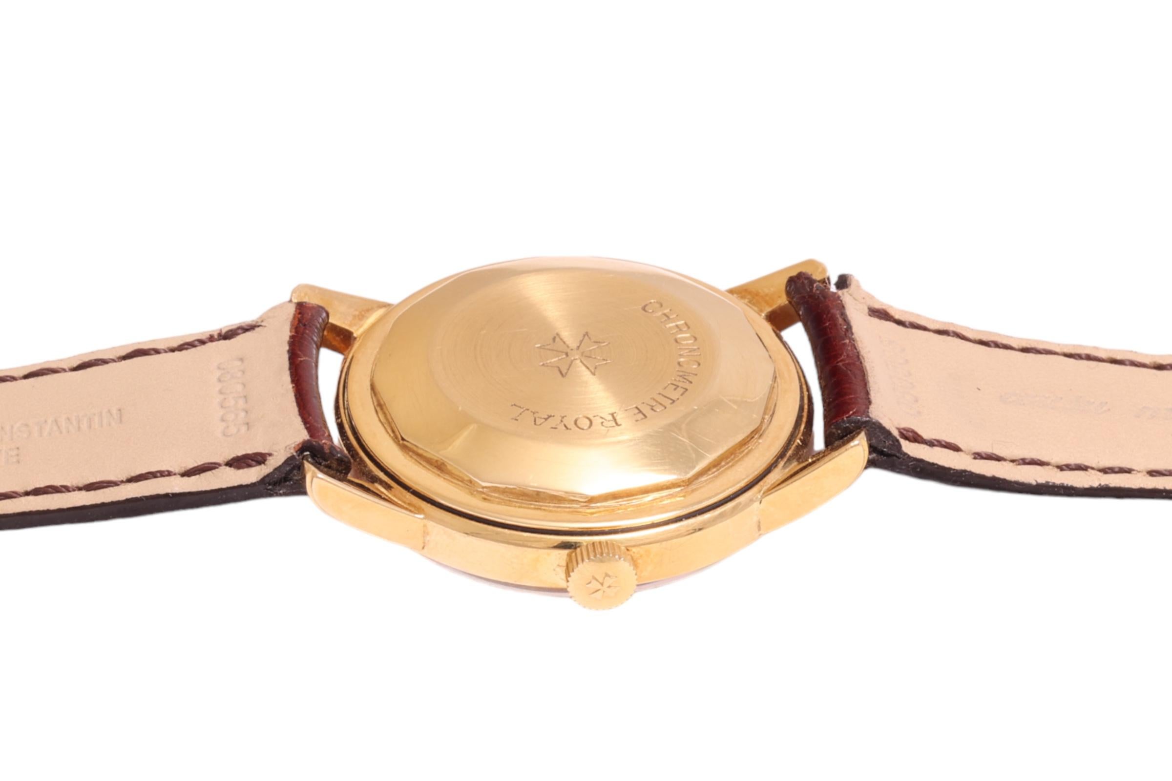 Vacheron Constantin Königliche Armbanduhr mit Chronometer im Angebot 1