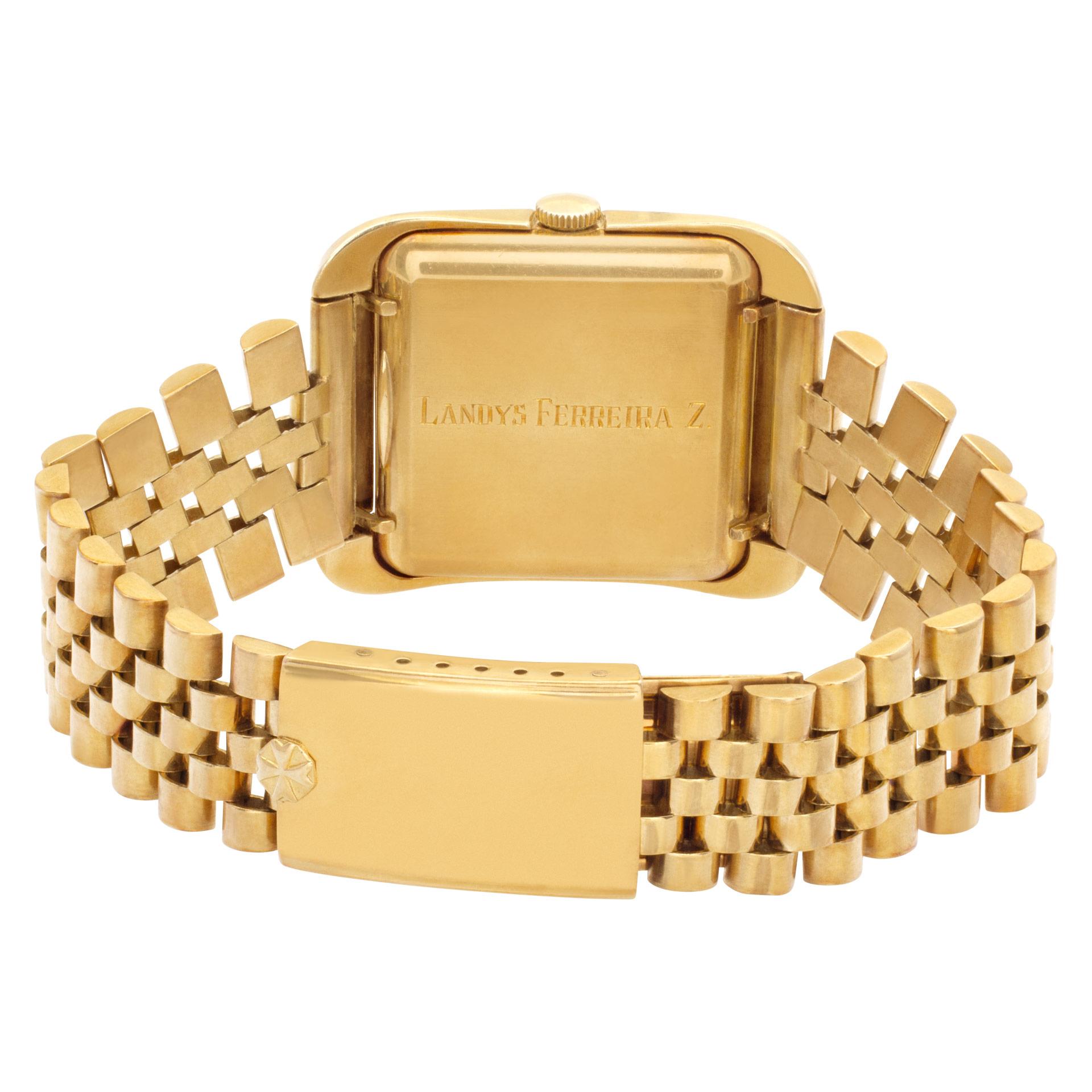 vacheron constantin geneve 18k solid gold wrist watch