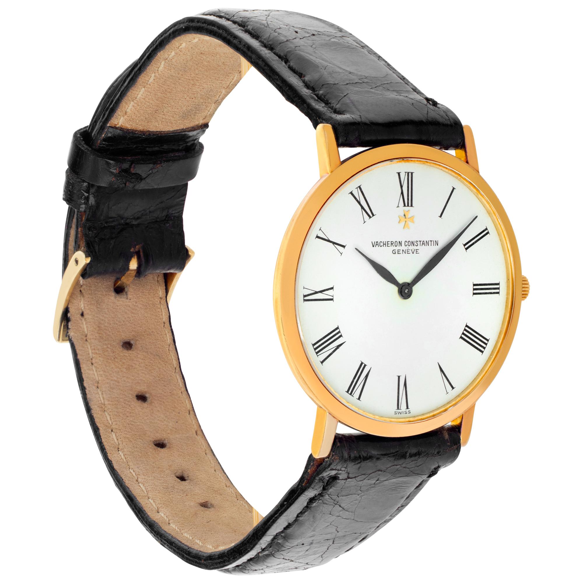 Vacheron Constantin Classic 33051, manuelle Uhr mit weißem Zifferblatt im Zustand „Hervorragend“ im Angebot in Surfside, FL