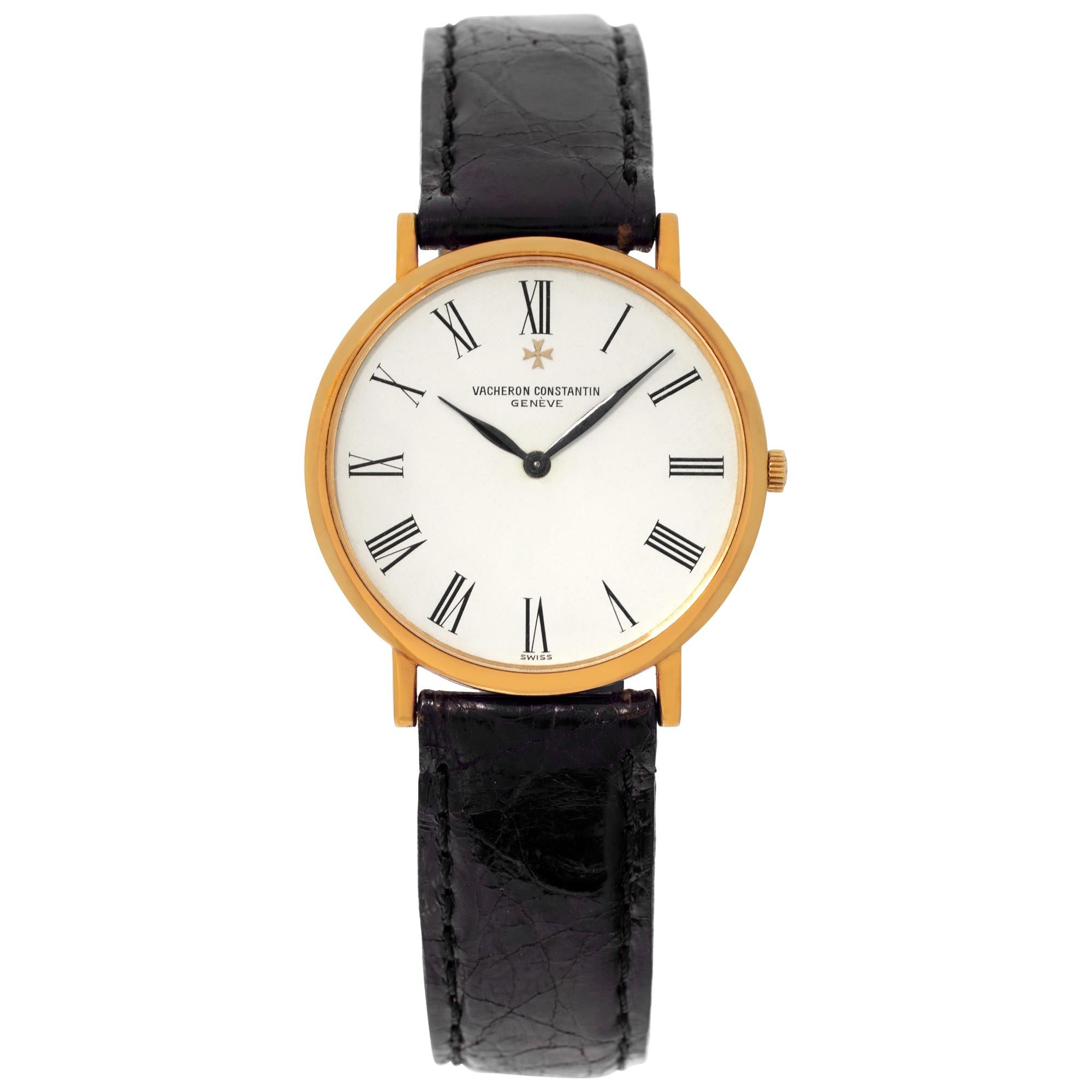 Vacheron Constantin Classic 33051, manuelle Uhr mit weißem Zifferblatt im Angebot
