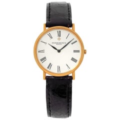 Vacheron Constantin Classic 33051, manuelle Uhr mit weißem Zifferblatt