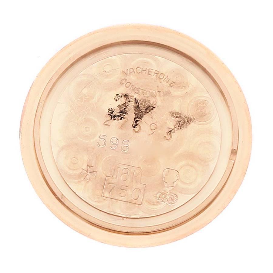 Vacheron Constantin Classic Rose Gold Diamond Ladies Watch 27593 In Excellent Condition In Atlanta, GA