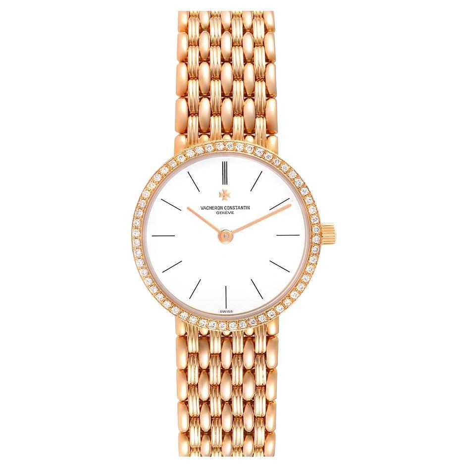 Vacheron Constantin Classic Rose Gold Diamond Ladies Watch 27593