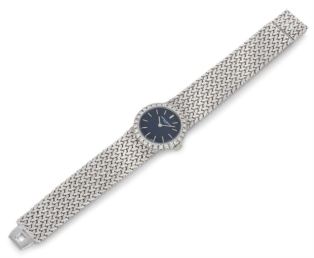 Vacheron Constantin Montre de cocktail en or blanc sertie de diamants 7646 Excellent état - En vente à London, GB