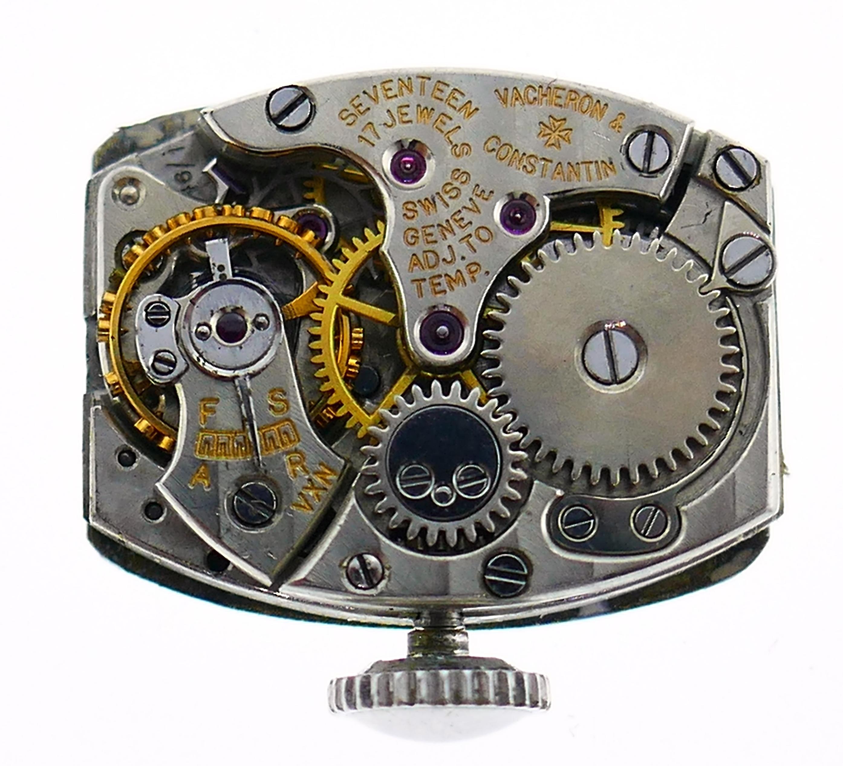 Vacheron-Constantin Diamond Platinum Bracelet Ladies Wristwatch 4