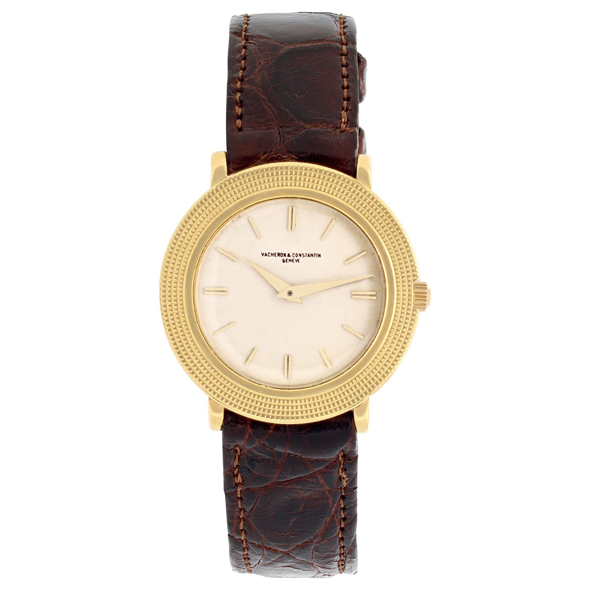 Vacheron Constantin Disco Volante Yellow Gold Thin Manual Wristwatch Ref 6395