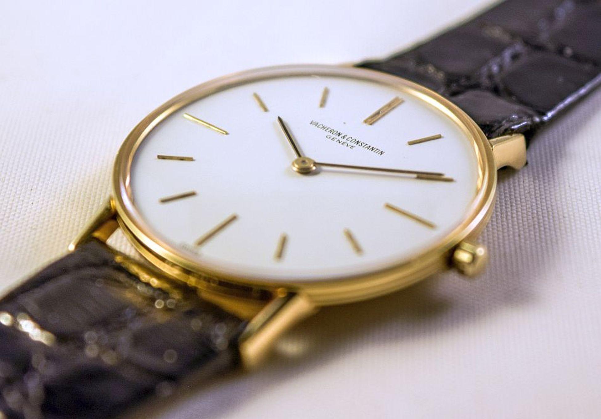 Vacheron Constantin extra schlank, super elegant mit einem Gehäuse aus 18-karätigem Gelbgold für Damen oder Herren