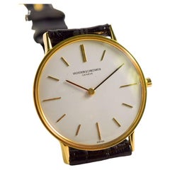 Vacheron Constantin extra slim, super elegant with an 18kt yellow gold case