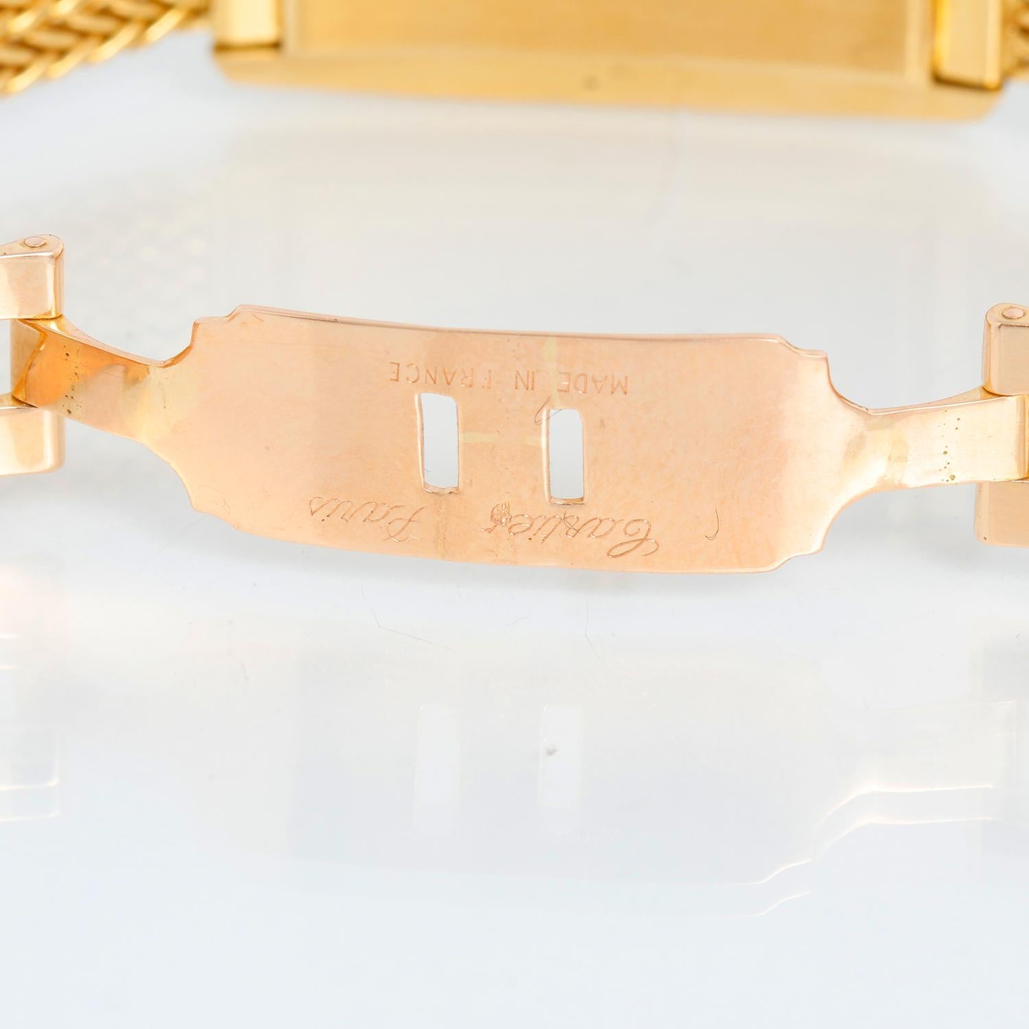 Vacheron Constantin for Cartier Paris 18K Yellow Gold and Diamond Ladies Watch For Sale 3