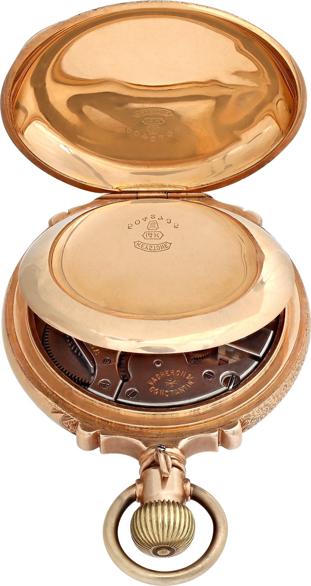 Vacheron Constantin Full Hunter Yellow Gold Pocket Watch Ref 5042735 1
