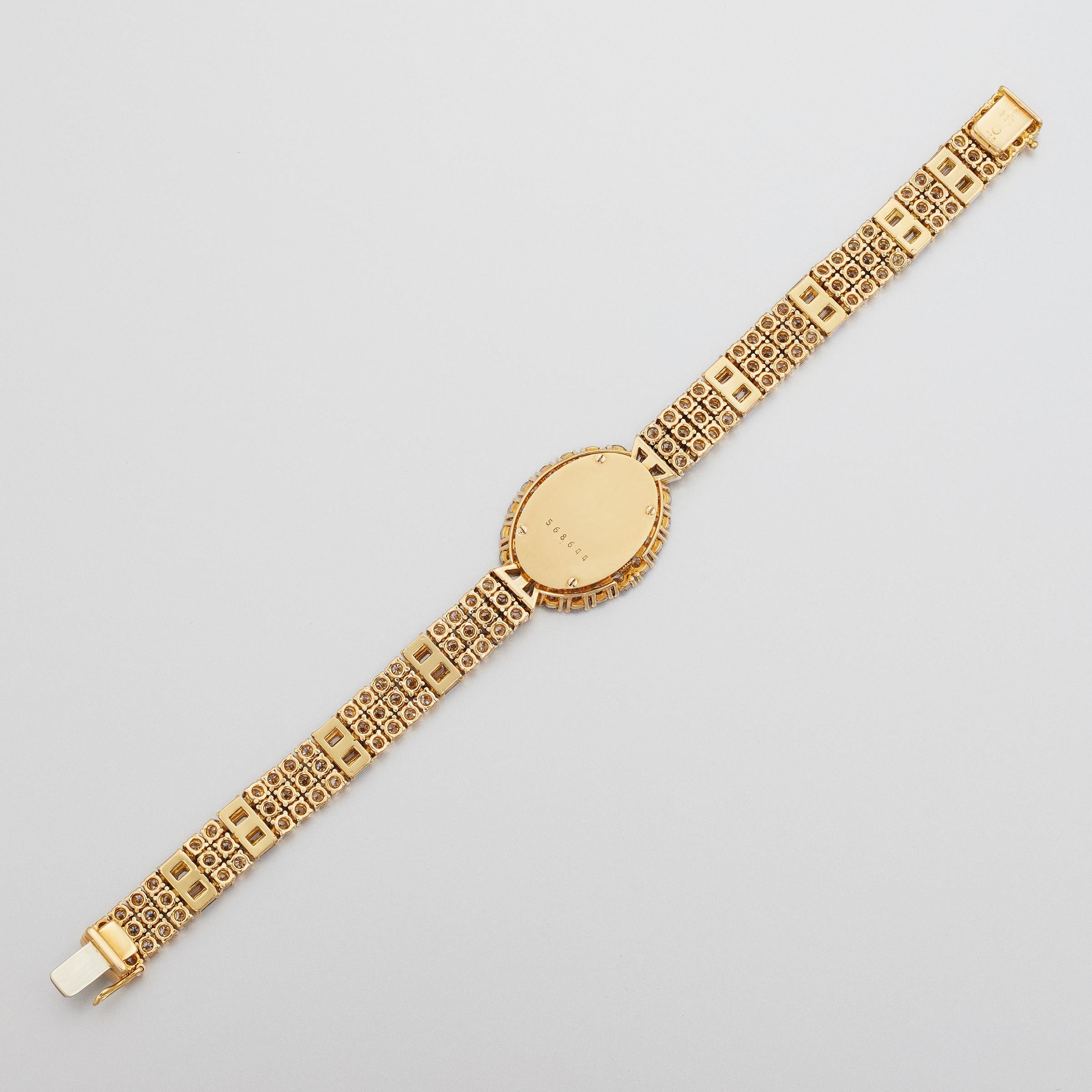 Vacheron Constantin Genève Montre-bracelet et bracelet en or 18 carats avec diamants pour femmes en vente 2