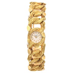 Vintage Vacheron Constantin Geneve Ladies Yellow Gold Hand Wind Wristwatch + Box Papers