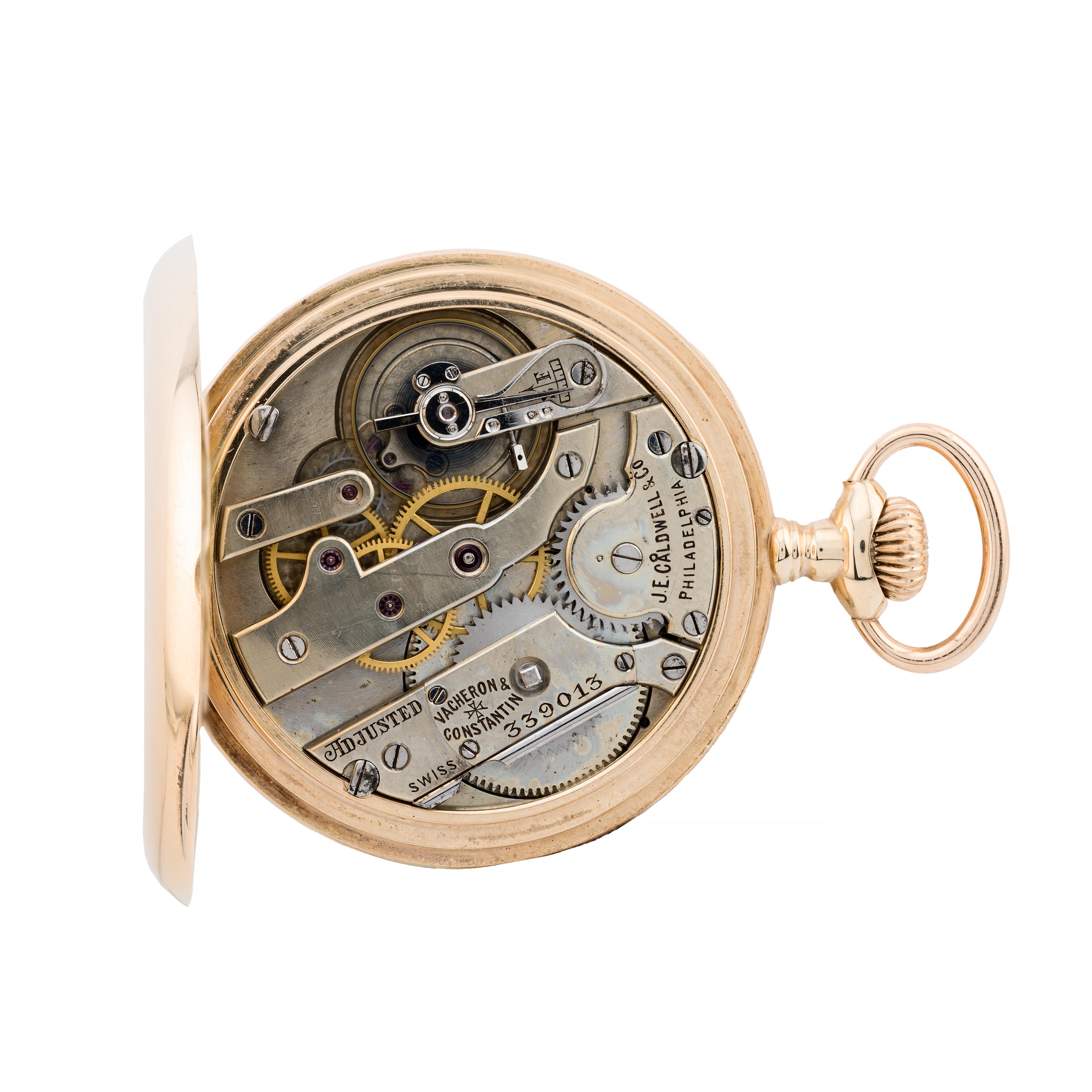 Vacheron & Constantin Geneve Pocket Watch Retailed by JE Caldwell 14 Karat Gold 3