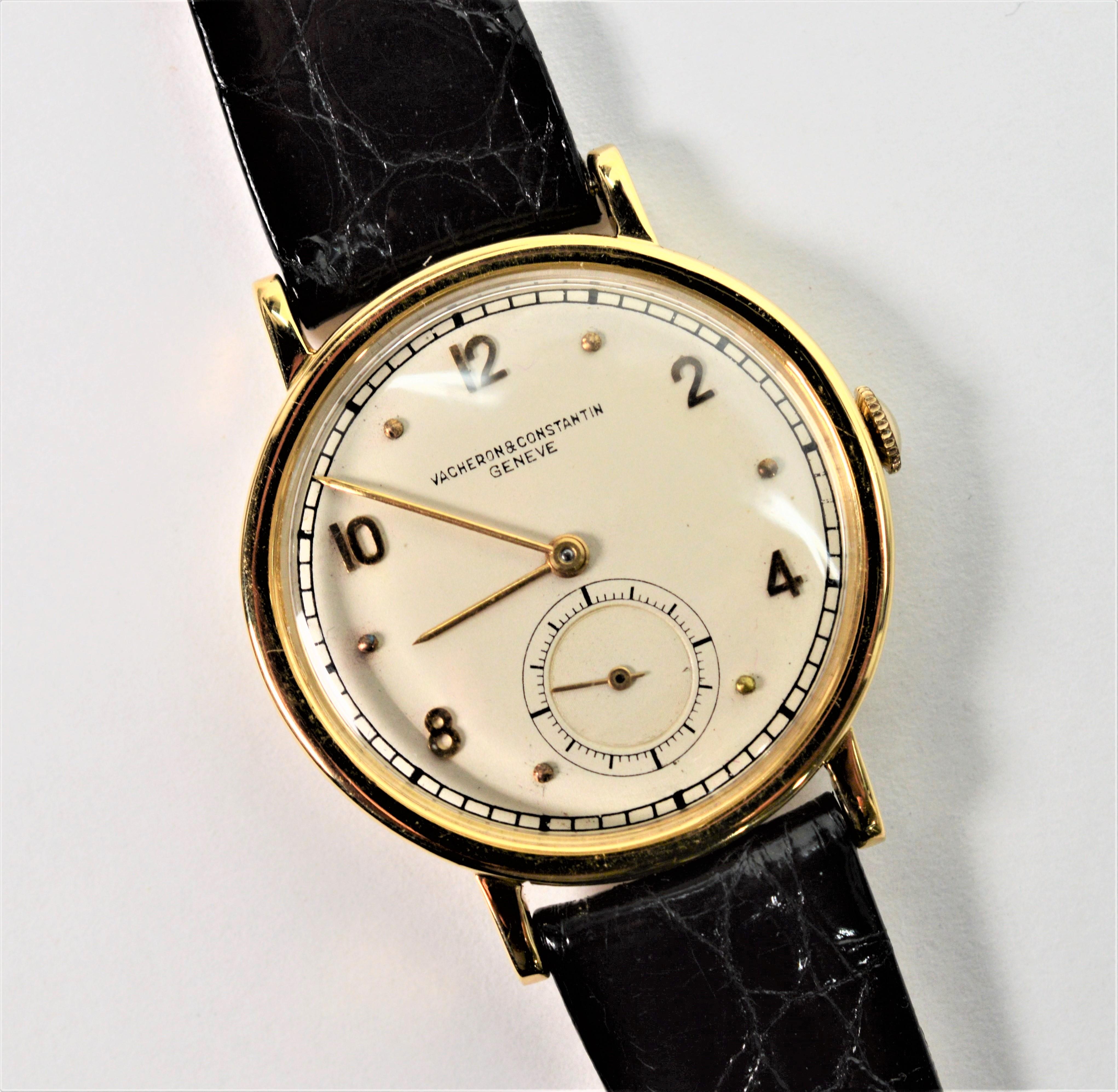 Reloj de pulsera para hombre Vacheron & Constantin Geneve de oro amarillo 5