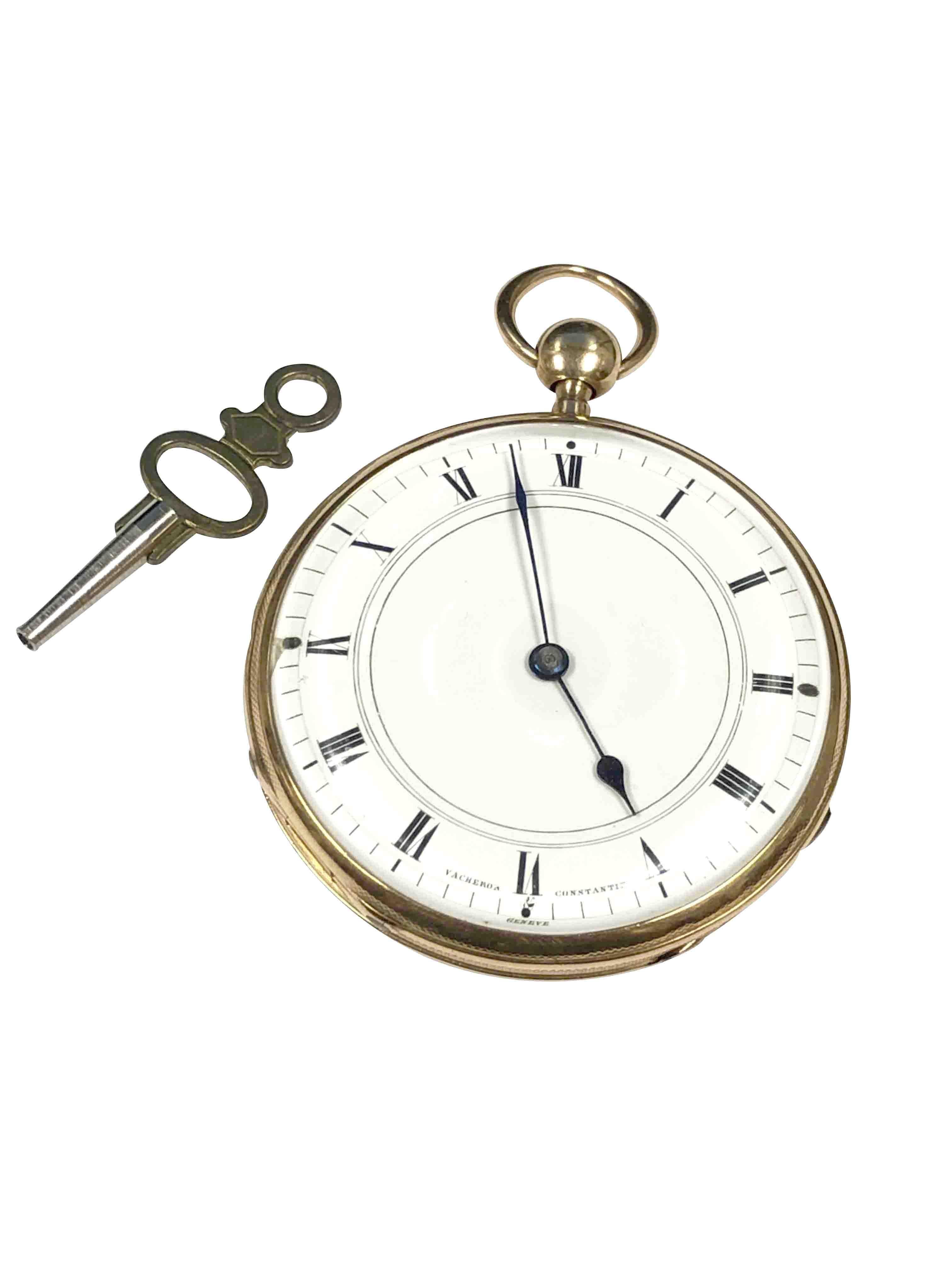 Women's or Men's Vacheron and Constantin Gold Cased Quarter Hour Repeater Pocket Watch
