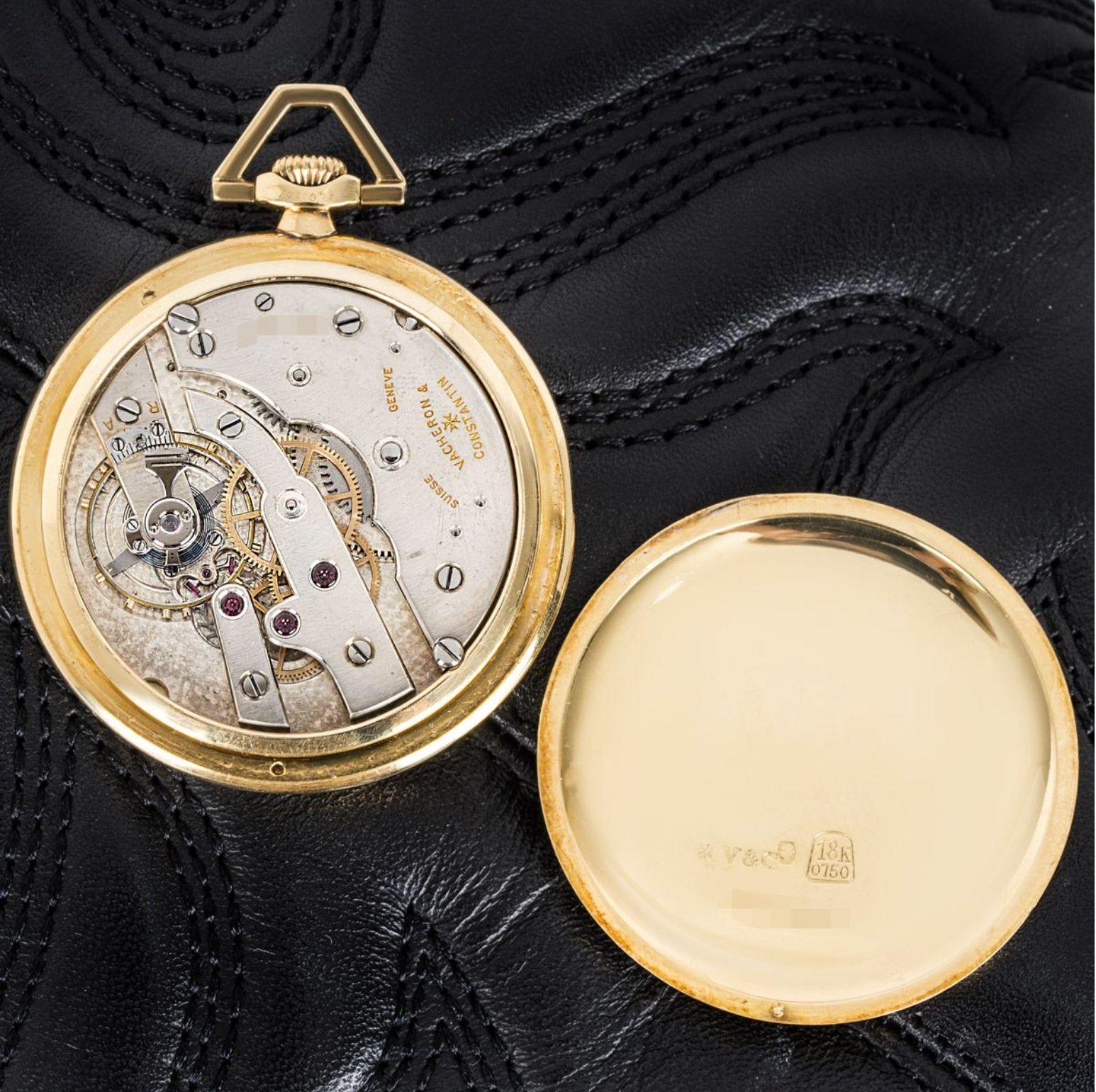 Vacheron Constantin Gold Keyless Lever Open Face Pocket Watch C1920s In Excellent Condition For Sale In London, GB
