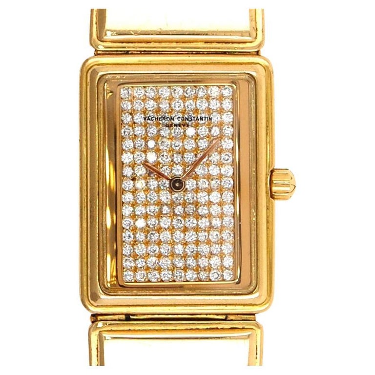 Vacheron Constantin Harmony 134 diamonds Set Full 18K 750 Yellow Gold For  Sale at 1stDibs