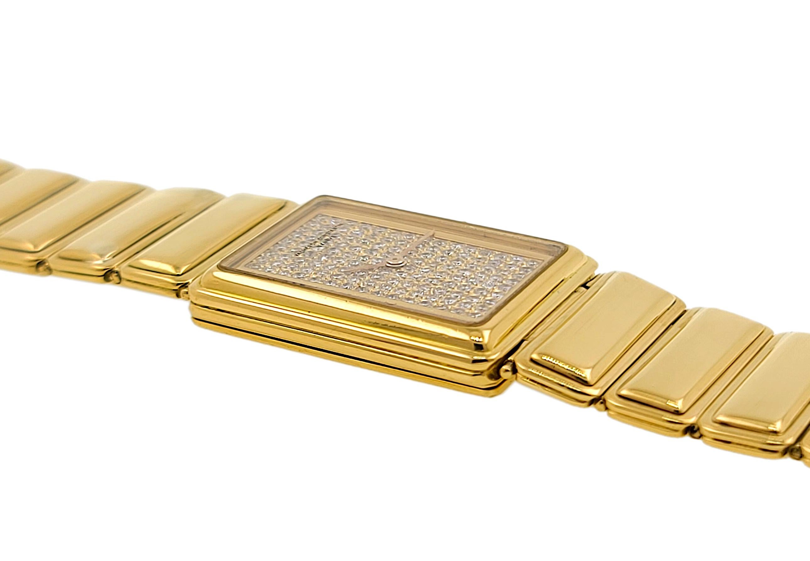 Vacheron Constantin Harmony18k Gold 750 134 Diamonds Extra Thin with Papers Box For Sale 1