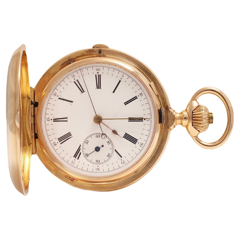 Vacheron Constantin Hunter Case Pocket Watch Botton Chronograph