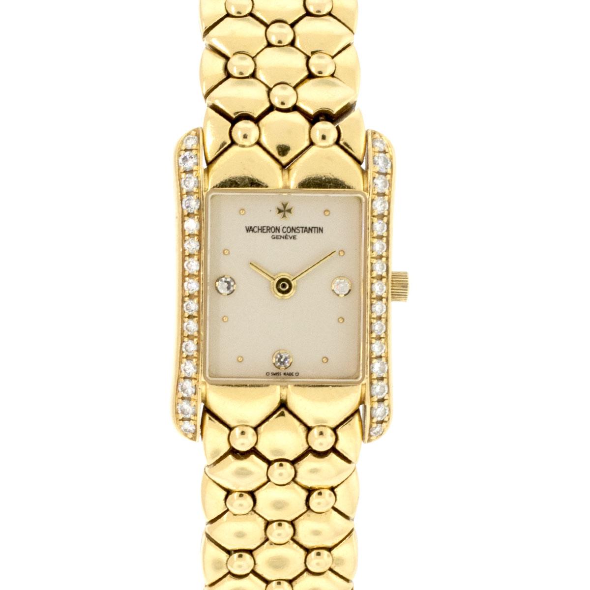 Vacheron Constantin Ispahan: 18 Karat Gelbgold Diamant-Uhr im Angebot 2