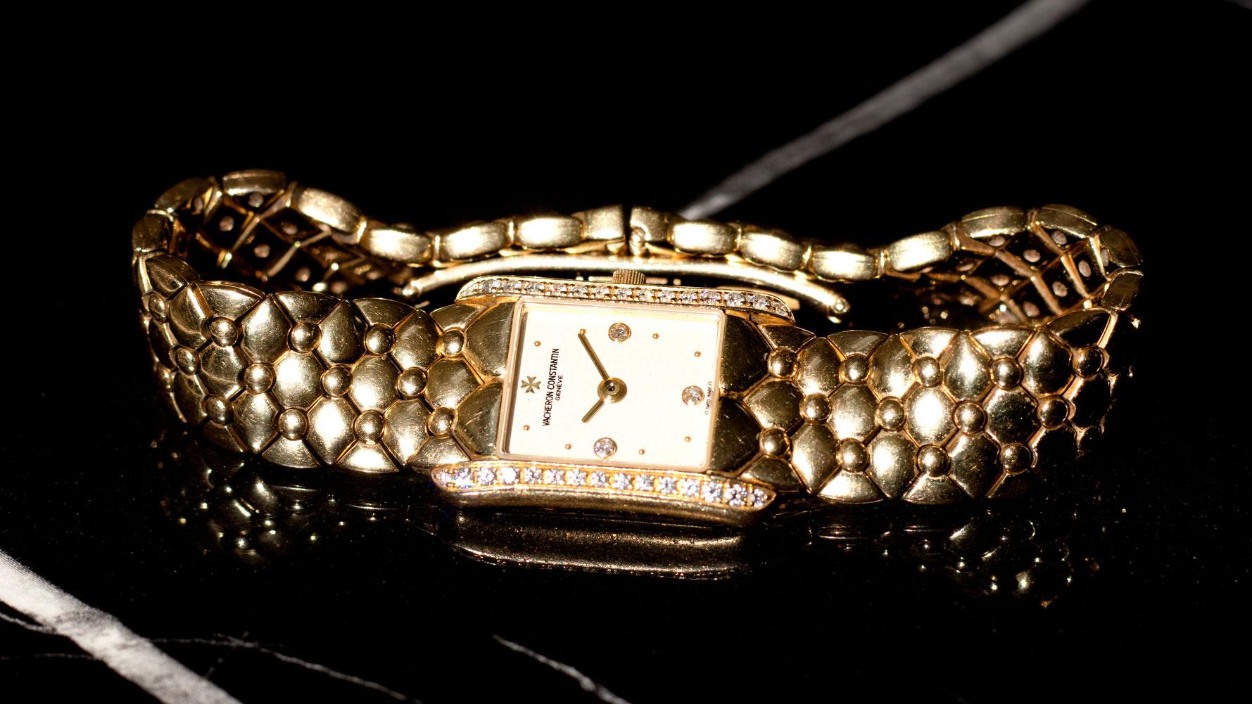 Vacheron Constantin Ispahan: 18 Karat Gelbgold Diamant-Uhr im Angebot 3