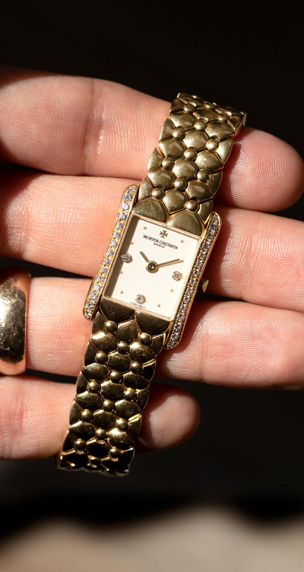 Vacheron Constantin Ispahan: 18 Karat Gelbgold Diamant-Uhr im Angebot 4