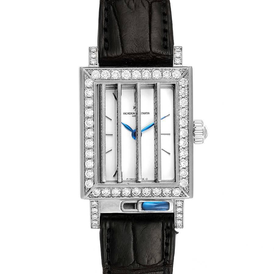 Vacheron Constantin Jalousie Shutter Weißgold-Diamant-Damenuhr 91002 im Zustand „Hervorragend“ im Angebot in Atlanta, GA